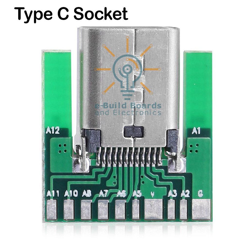 USB Type C Socket Breakout Board